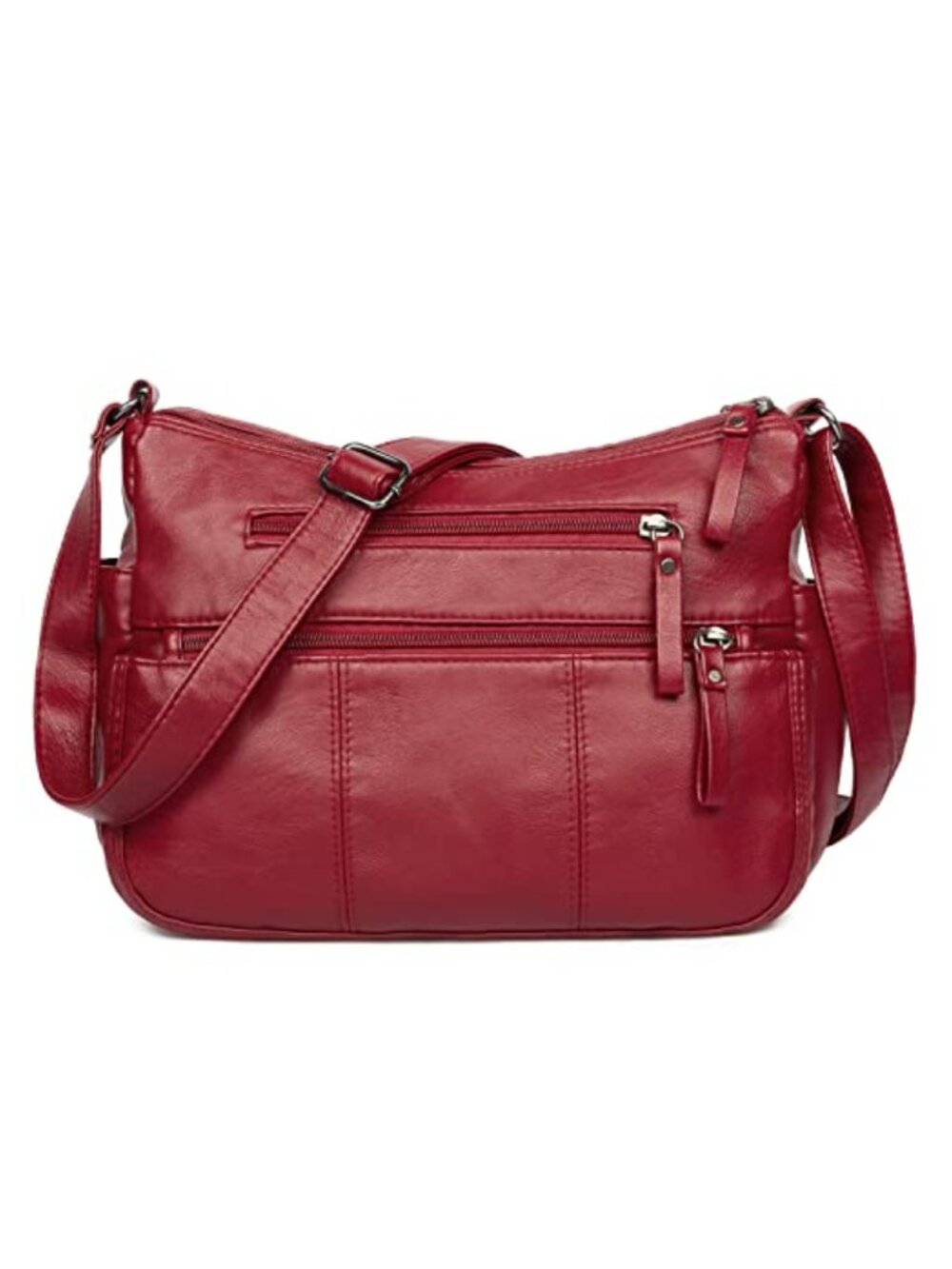 Soft PU Leather Crossbody Shoulder Bag for Women, Lightweight Vintage Purse